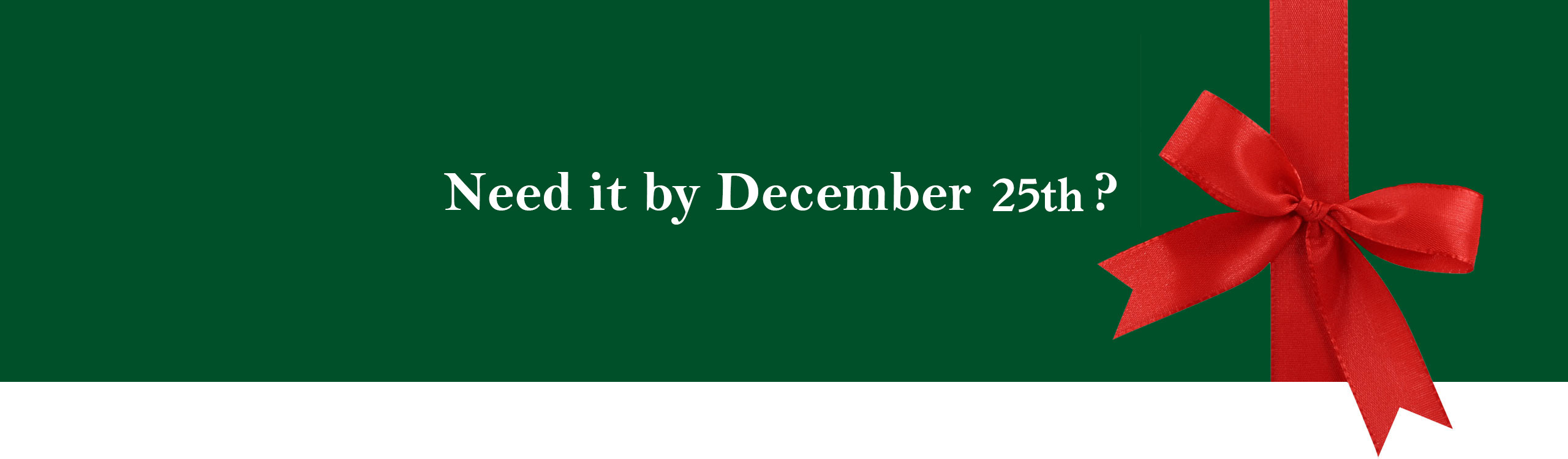Holiday Cutoff Dates