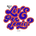 Slogan T-shirt La DoubleJ: Love Pandemic Slogan T-shirt LaDoubleJ: Love Pandemic SHI0031JER010