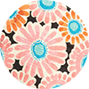 La Scala Top (With Fringes) La DoubleJ: Crazy Daisy Black TOP0062COT005