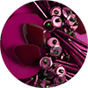 Petal Long Earrings La DoubleJ: Burgundy Petal Long Earrings La DoubleJ: Burgundy EAR0090EMB222