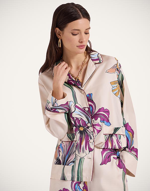 Women's Printed Shirts, Tops & Blouses | Silk & Cotton | La DoubleJ©