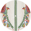 Foulard Shirt La DoubleJ: Grenadilla Placée Off White SHI0167LAC008