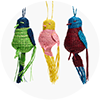 Bird Holiday Ornaments Set Of 3 La DoubleJ: ${colorDescription} Bird Holiday Ornaments Set Of 3 ${brand}: ${colorDescription} ${masterID}