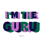Slogan T-shirt La DoubleJ: I'm The Guru Slogan T-shirt LaDoubleJ: I'm The Guru SHI0031JER010