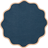 Cloud Placemat Set Of 2 La DoubleJ: Rainbow Navy Cloud Placemat Set Of 2 La DoubleJ: Rainbow Navy TBM0003LIN006