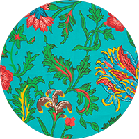 Dishtowel La DoubleJ: Dragon Flower Turchese Dishtowel La DoubleJ: Dragon Flower Turchese DST0001COT019