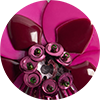 Petal Earrings La DoubleJ: Burgundy Petal Earrings La DoubleJ: Burgundy EAR0089EMB222