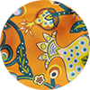 Big Skirt La DoubleJ: Tree Of Life Arancio Big Skirt LaDoubleJ: Tree Of Life Arancio SKI0001COT020