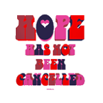 Slogan T-shirt La DoubleJ: Hope Has Not Been Cancelled Slogan T-shirt LaDoubleJ: Hope Has Not Been Cancelled SHI0031JER010