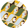 Dishtowel La DoubleJ: Third Eye Dishtowel La DoubleJ: Third Eye DST0001COT019